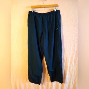 Nike vintage streetwear black /dark navy nylone sweatpants 90s